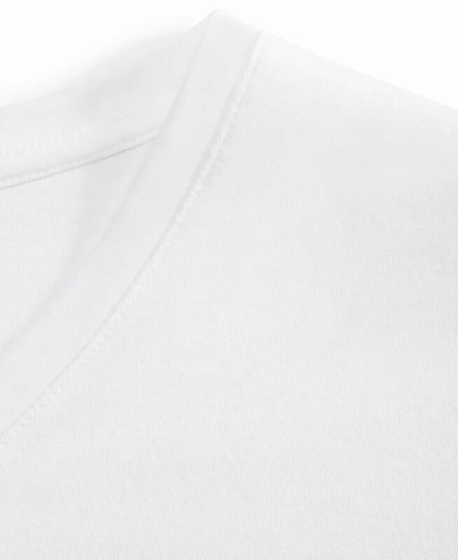 Men's Travel Stretch V-Neck T-Shirt, Created for Modazone - Bright White - 4