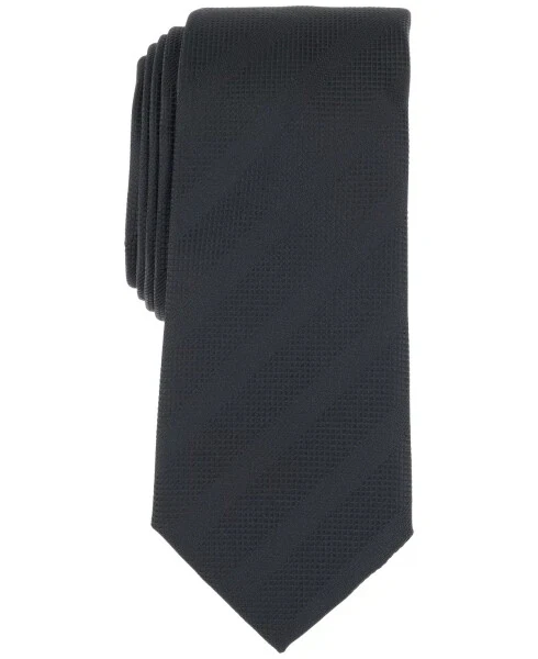 Men's Sidney Stripe Tie, Created for Modazone-Black - ALFANI