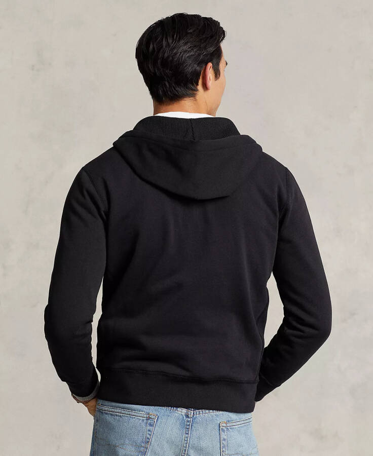 Erkek Signature Fleece Kapşonlu Polo Siyah - 2