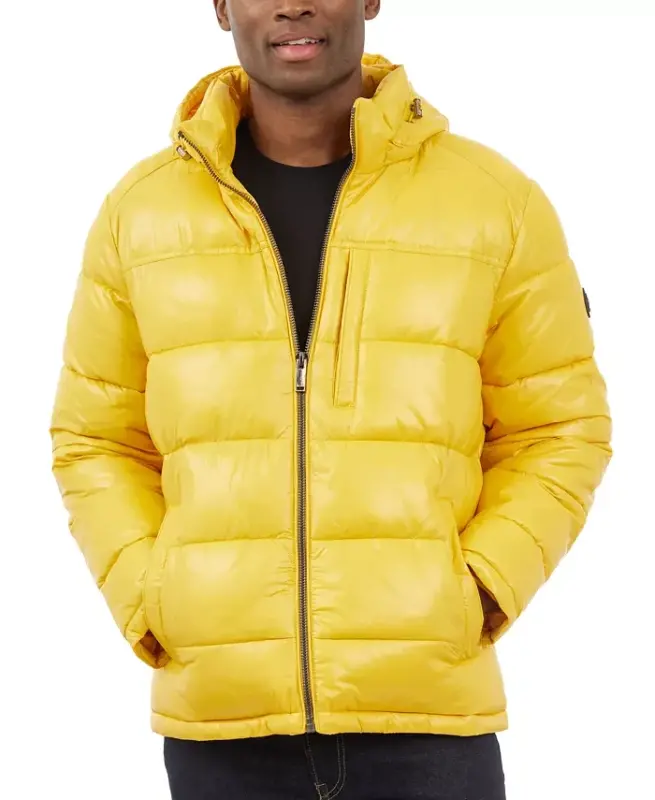 Men's Puffer Jacket - Yellow - 1