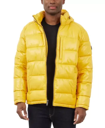 Men's Puffer Jacket - Yellow - 3