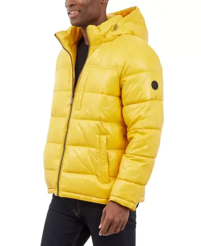 Men's Puffer Jacket - Yellow - 4