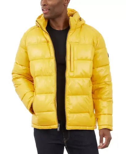 Men's Puffer Jacket - Yellow - 5