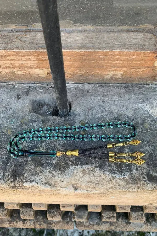 Эркек Сюрмели Тоз Кехрибар Тесбих-Су Мависи - 4