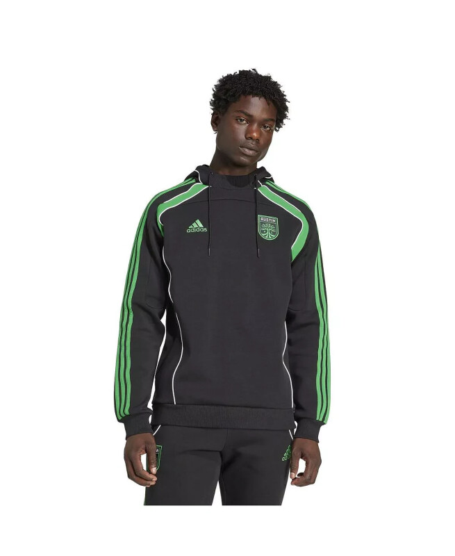 Men's Black Austin FC 2025 Travel Pullover Hoodie-Black - 1