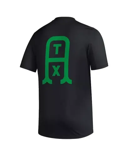 Men's Black Austin FC Team Jersey Hook AEROREADY T-shirt - Black - 4
