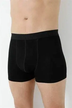 Erkek Siyah Bambu Boxer 3'lü Paket - 15