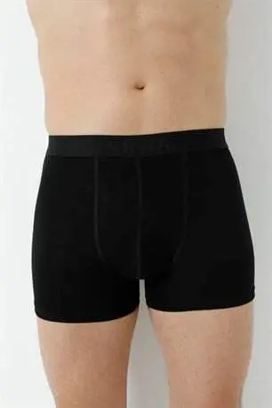Erkek Siyah Bambu Boxer 3'lü Paket - 17