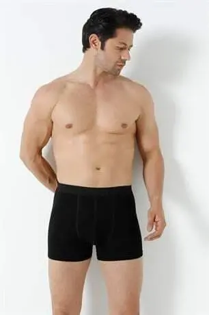 Erkek Siyah Bambu Boxer 3'lü Paket - 10