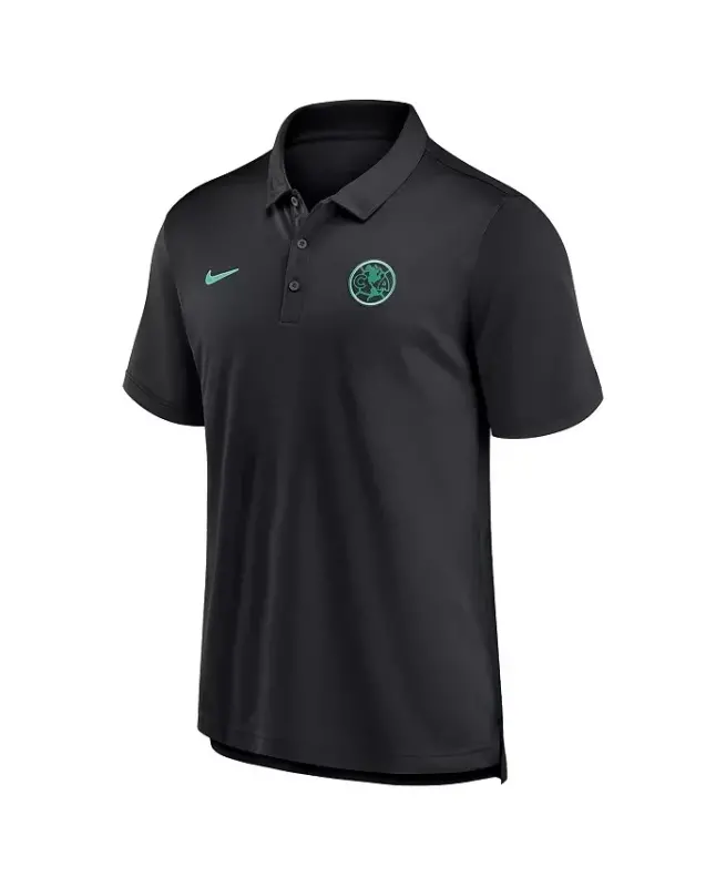 Men's Black Club America Slim 2.0 Polo - Black - 3