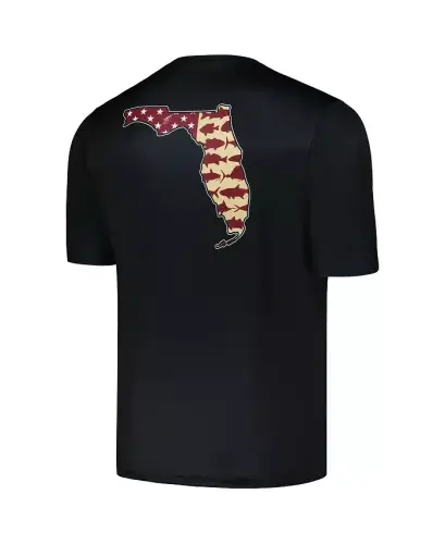 Men's Black Florida State Seminoles Terminal Tackle State Omni-Shade T-shirt - Black - 2