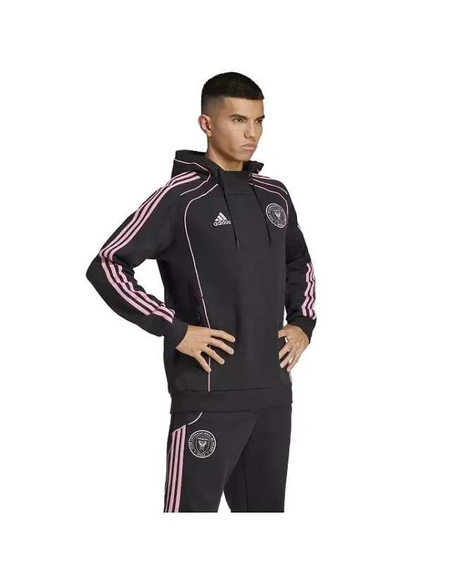 Men's Black Inter Miami CF 2025 Travel Pullover Hoodie - Black - 3