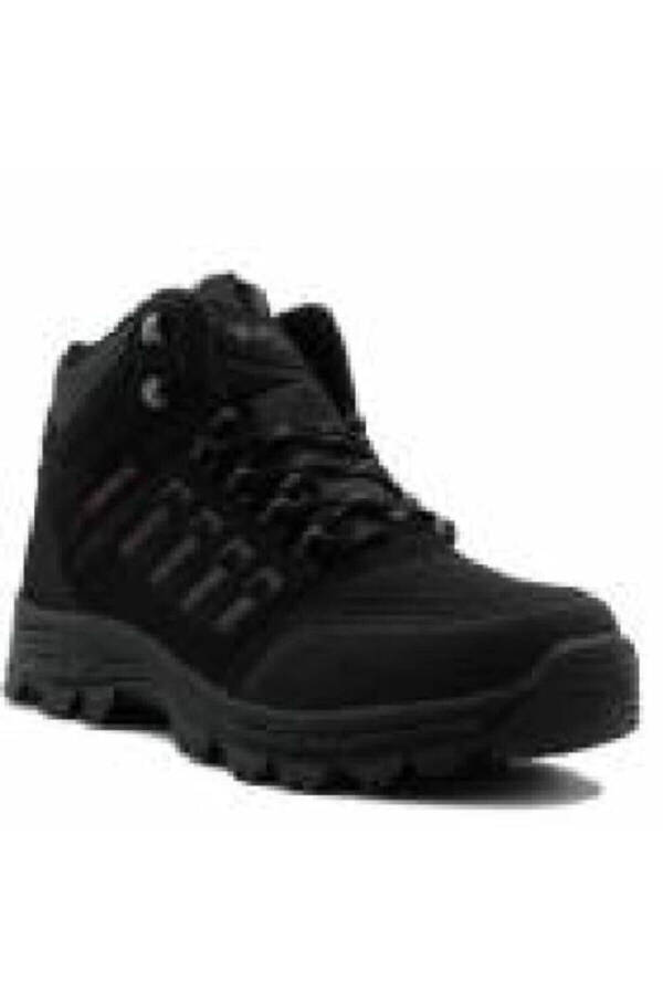 Erkek Siyah Kışlık Su Geçirmez Kaydırmaz Spor Trekking Bot - siyah - 2