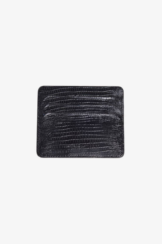 Erkek Siyah Özel Ahşap Hediye Kutulu Kemer - Kartlık Aksesuar Set Damat Bohçası-Siyah - 5