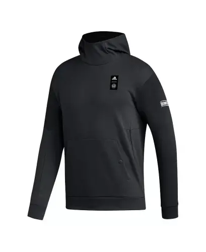 Men's Black Philadelphia Union 2023 Player Travel Pullover Hoodie-Black - 3