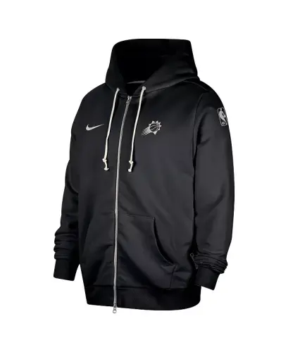Men's Black Phoenix Suns Authentic Standard Issue Full-Zip Hoodie Jacket-Black - 3