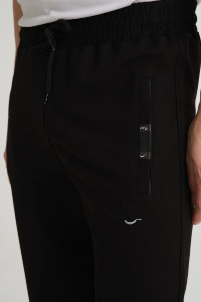 Erkek Lacivert Eşofman Altı – Penye kumaş- Nakış Detaylı-Siyah - RDR-X (1)