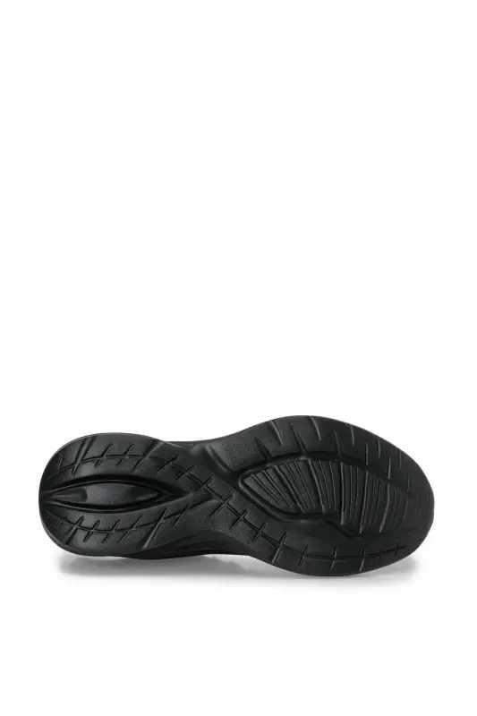 Erkek Siyah Spor Ayakkabı Memory Foam İç Taban Nefes Alabilen File Esnek Hafif Günlük Sneaker LMBR-440 - Black/Black - 7
