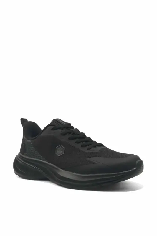 Erkek Siyah Spor Ayakkabı TROXA 2,0 Memory Foam İç Taban Nefes Alabilen File Esnek Hafif Günlük Sneaker - Siyah-TRX - 6