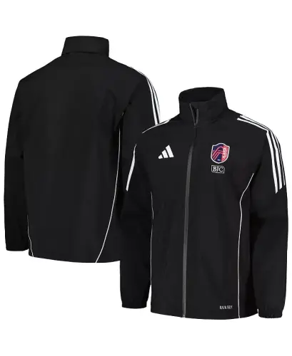 Men's Black St. Louis City SC Tiro 24 Full-Zip Hoodie Rain Jacket - Black - 1