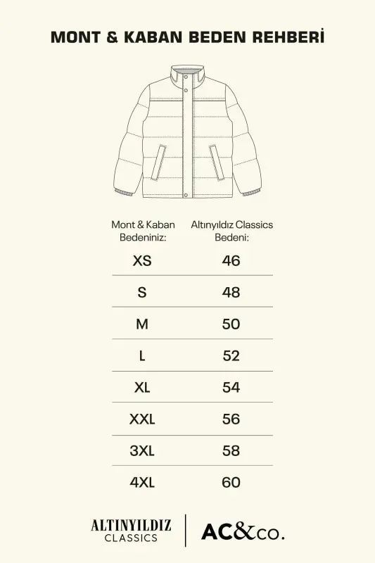 Erkek Siyah Standart Fit Normal Kesim Dik Yaka Yünlü Desenli Kaban-Siyah - 7