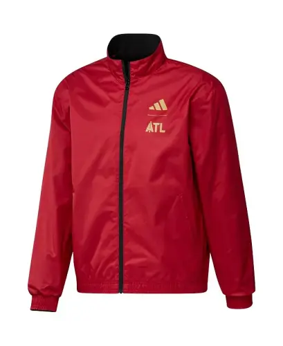 Men's Black and Red Atlanta United FC 2023 On-Field Anthem Full-Zip Reversible Team Jacket - Black, Red - 4