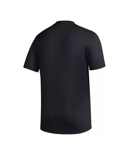 Men's Black Washington Huskies Fadeaway Basketball Pregame AEROREADY T-Shirt - Black - 2