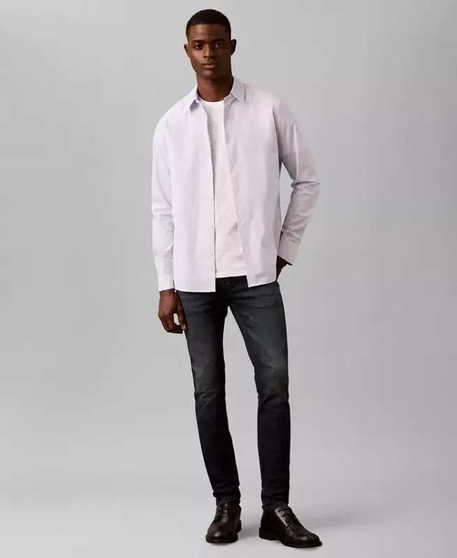 Men's Skinny-Fit Jeans-Boston Blue Black - CALVIN KLEIN