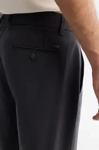 Erkek Antrasit Klasik Bel Bi-Stretch Slim Fit Chino Pantolon B003035-Antrasit - 5