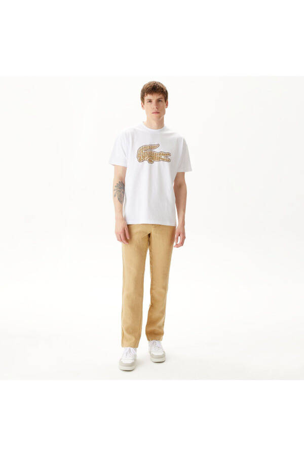 Erkek Slim Fit Chino Bej Pantolon - 8