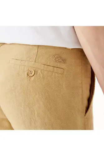 Erkek Slim Fit Chino Bej Pantolon - IXQ-Bej - 6
