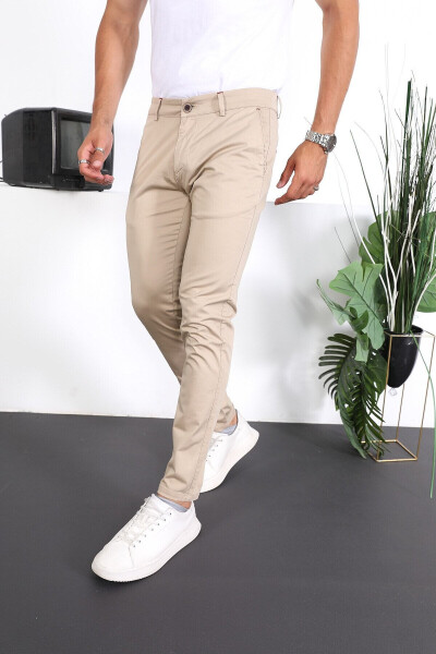 Erkek Slim Fit Chino Pantolon Lennberg - 11