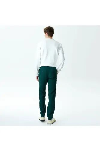 Erkek Slim Fit Chino Yeşil Pantolon - YZP-Yeşil - Lacoste (1)