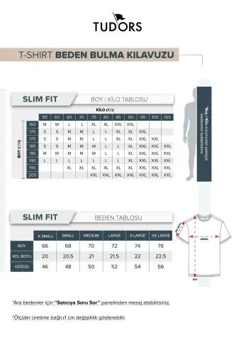 Erkek Slim Fit Dar Kesim Pamuklu Yumuşak Doku Likralı Esnek Kumaş Basic Haki Bisiklet Yaka Tişört-Haki - 6