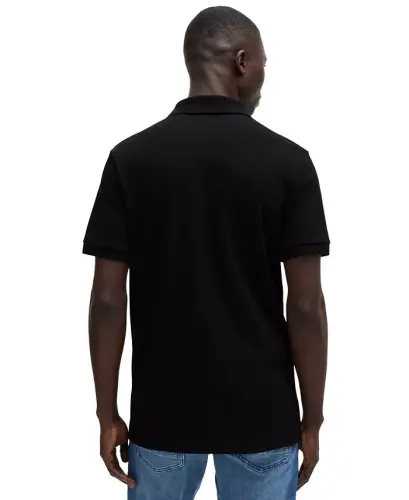 Men's Stretch-Cotton Slim-Fit Polo Shirt - Black - 2