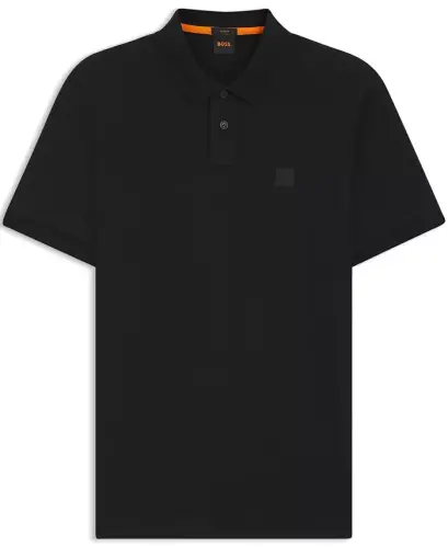 Men's Stretch-Cotton Slim-Fit Polo Shirt - Black - 5