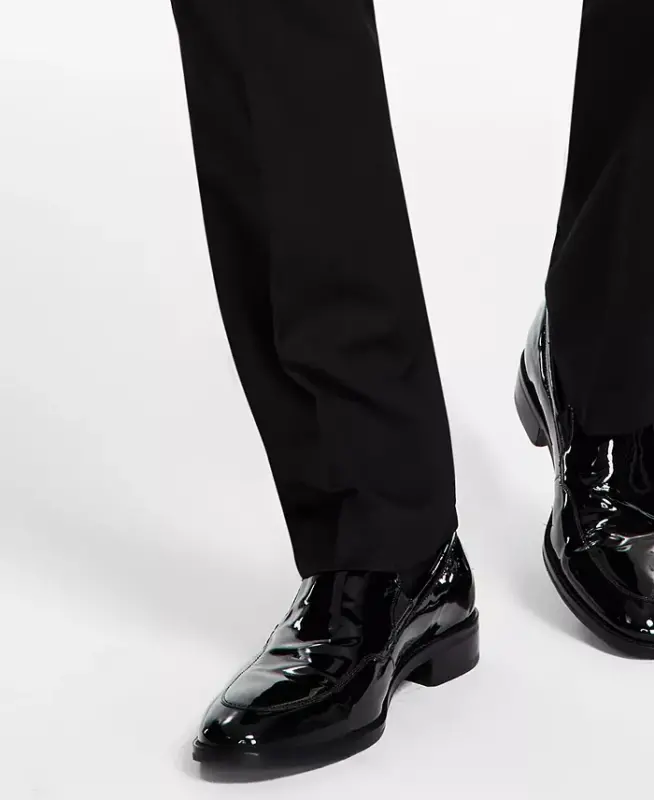 Men's Slim-Fit Stretch Black Tuxedo Pants, Created for Modazone - Black - 11