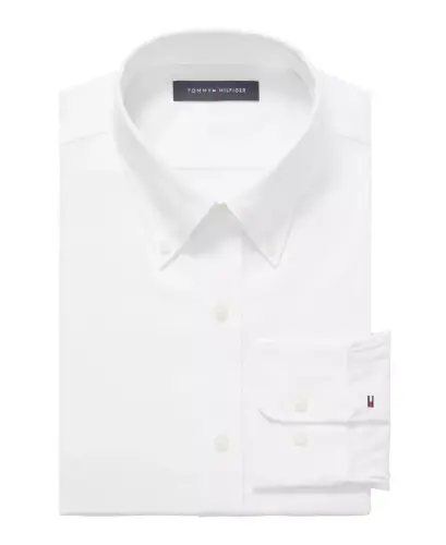 Men's TH Flex Twill Shirt, Slim Fit - White - 6