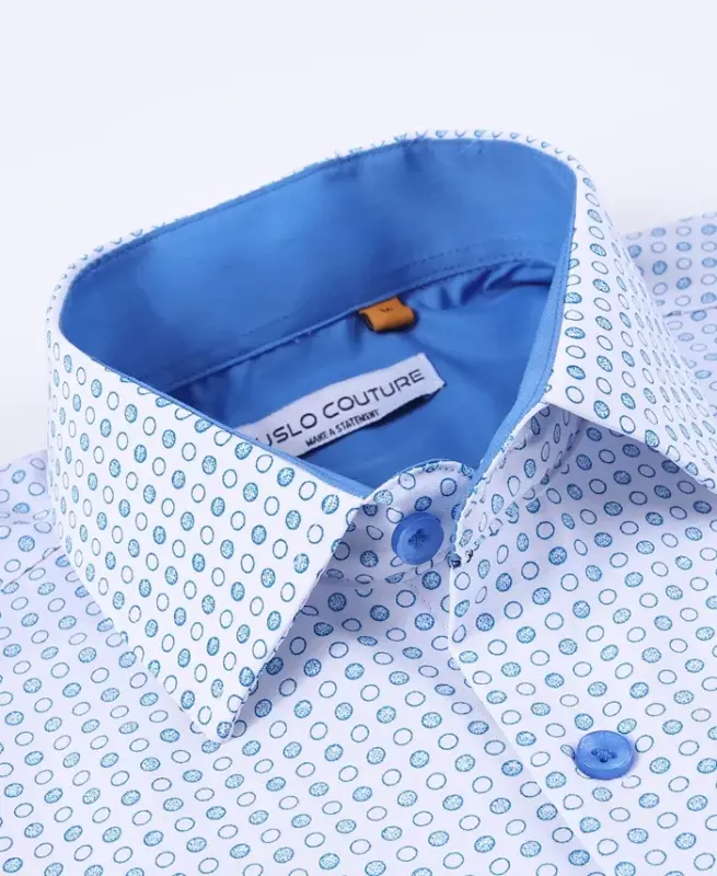 Men's Slim-Fit Geo-Print Performance Shirt - 2