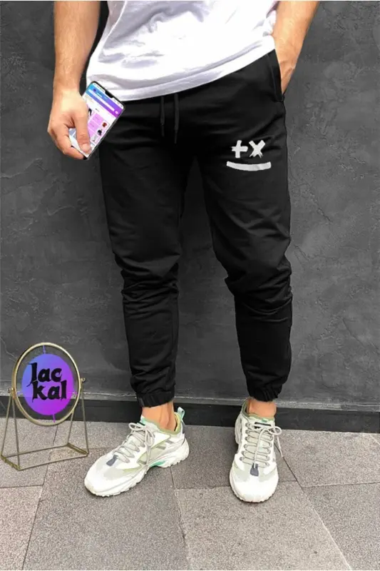 Erkek Slim Fit Jogger Eşofman Altı - haki - BLACKJACK GIYIM