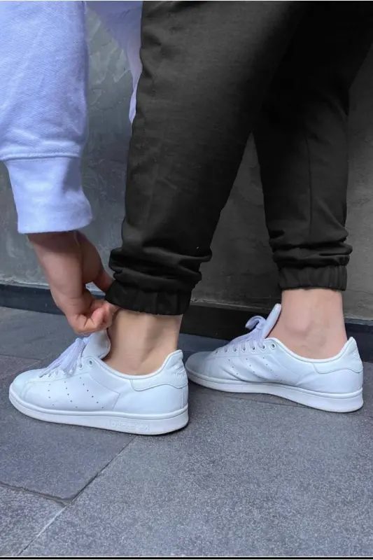 Erkek Slim Fit Jogger Eşofman Altı - haki - 4