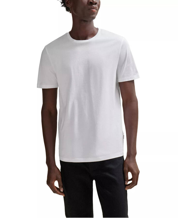 Erkek Slim-Fit Kısa Kollu T-Shirt Beyaz - 1