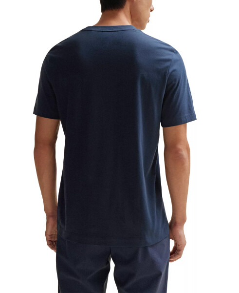 Erkek Slim Fit Kısa Kollu T-Shirt Koyu Mavi - 2