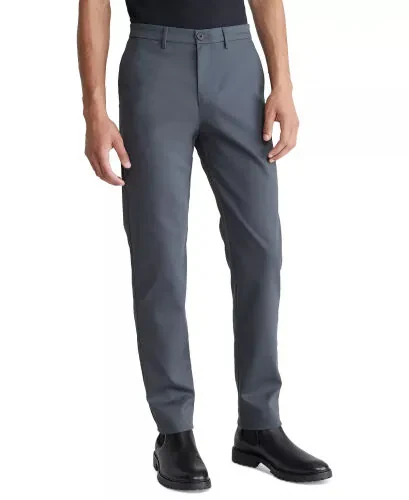 Men's Slim-Fit Modern Stretch Chino Pants-Forged Iron - Calvin Klein