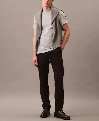 Men's Slim-Fit Modern Stretch Chino Pants-Black - Calvin Klein