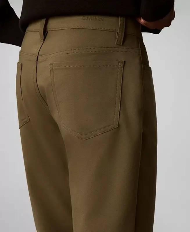 Erkek Slim-Fit Performans Esnek Pantolon - Zeytin Yeşili - 2