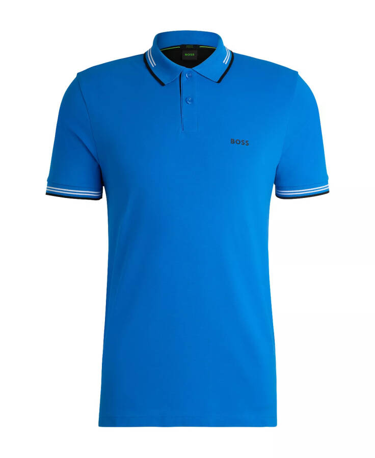 Erkek Slim Fit Polo Tişört Açık Mavi - 9