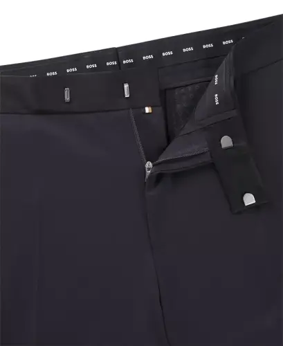 Men's Slim-Fit Tuxedo Trousers - Dark Blue - 4