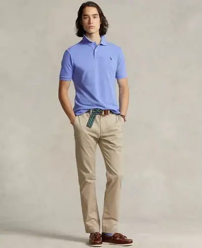 Men's Slim-Fit Stretch Chino Pants - Khaki Tan 