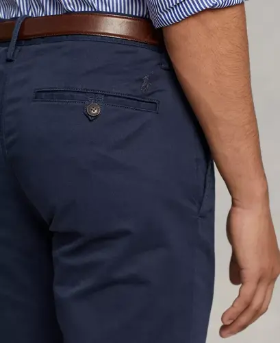 Men's Slim-Fit Stretch Chino Pants - Nautical Ink - 2